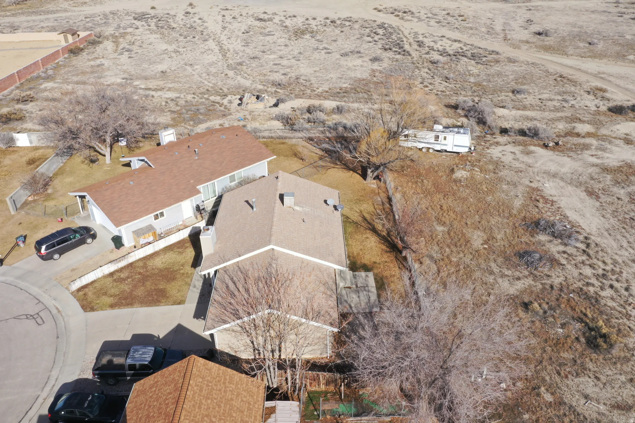 View of rural area with a desert landscape