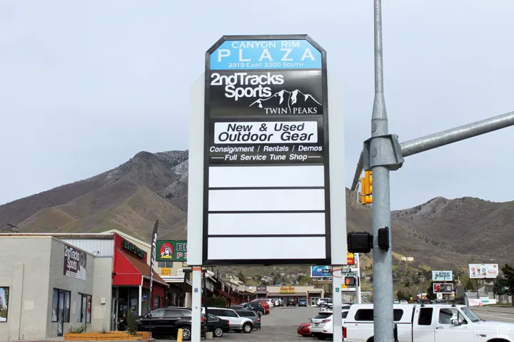 Exterior view of a mountain backdrop