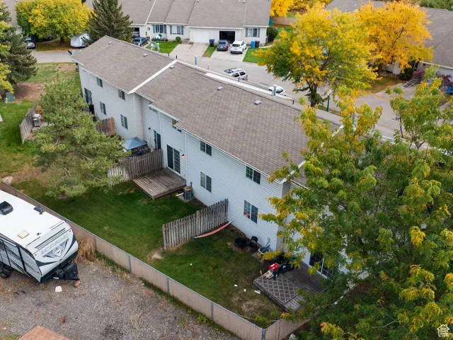 View from above of property