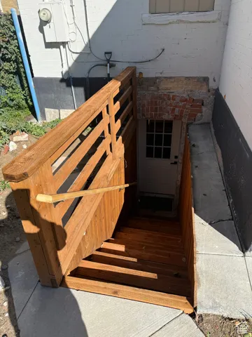 View of stairs