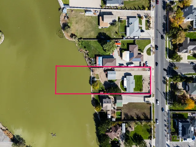 Aerial view of property's location featuring property boundaries highlighted