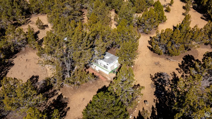 View from above of property