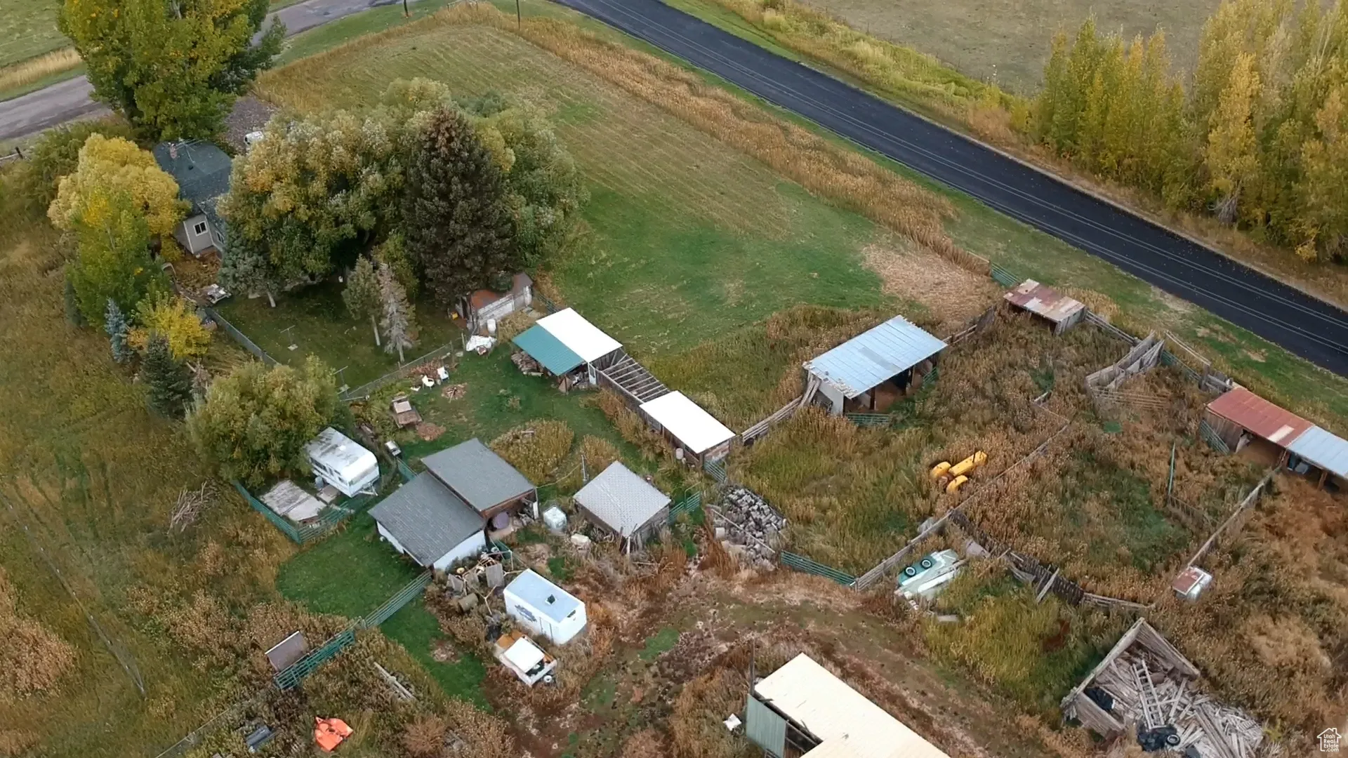 Aerial overview of property's location