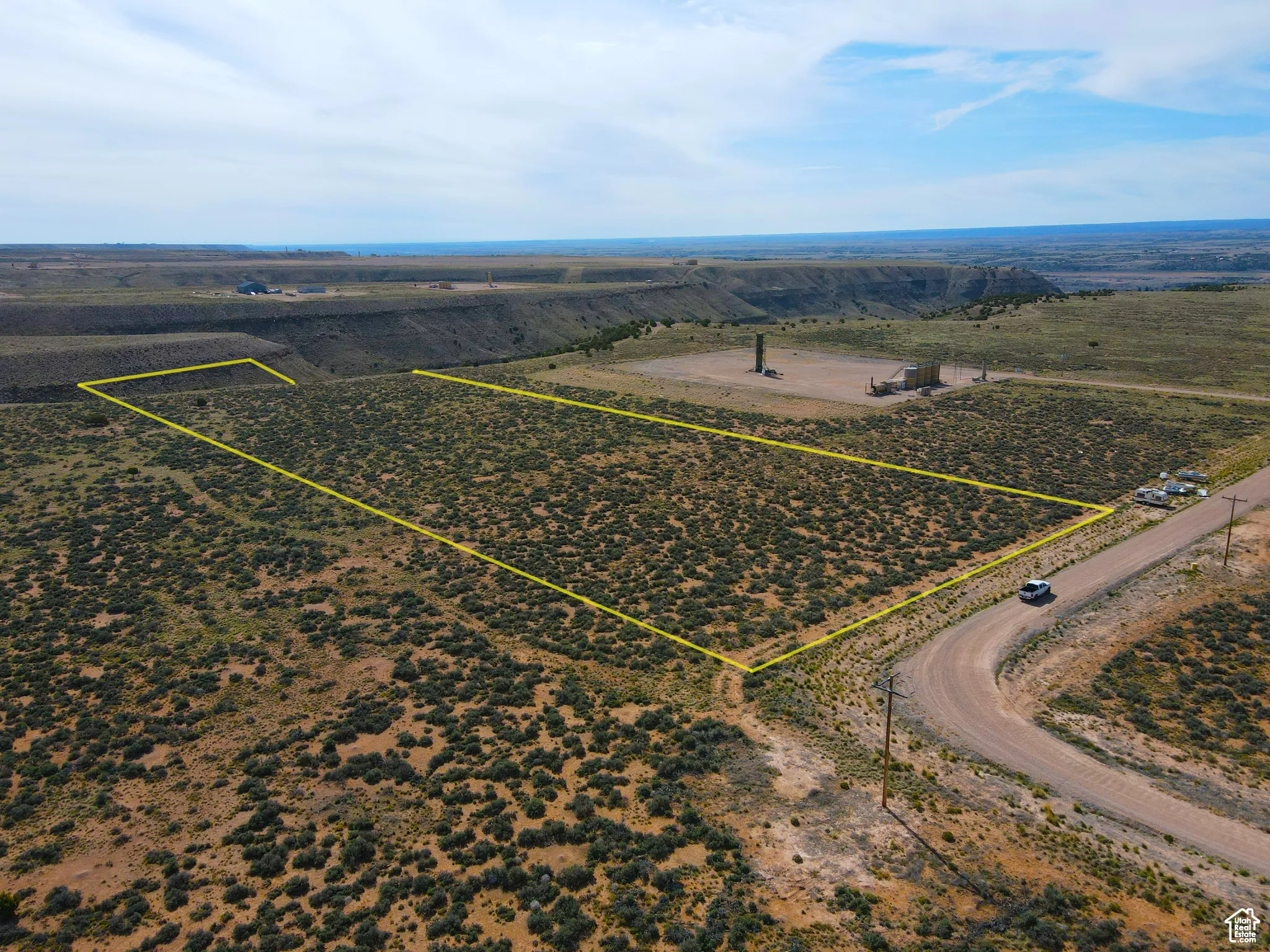 View of rural area featuring property parcel outlined