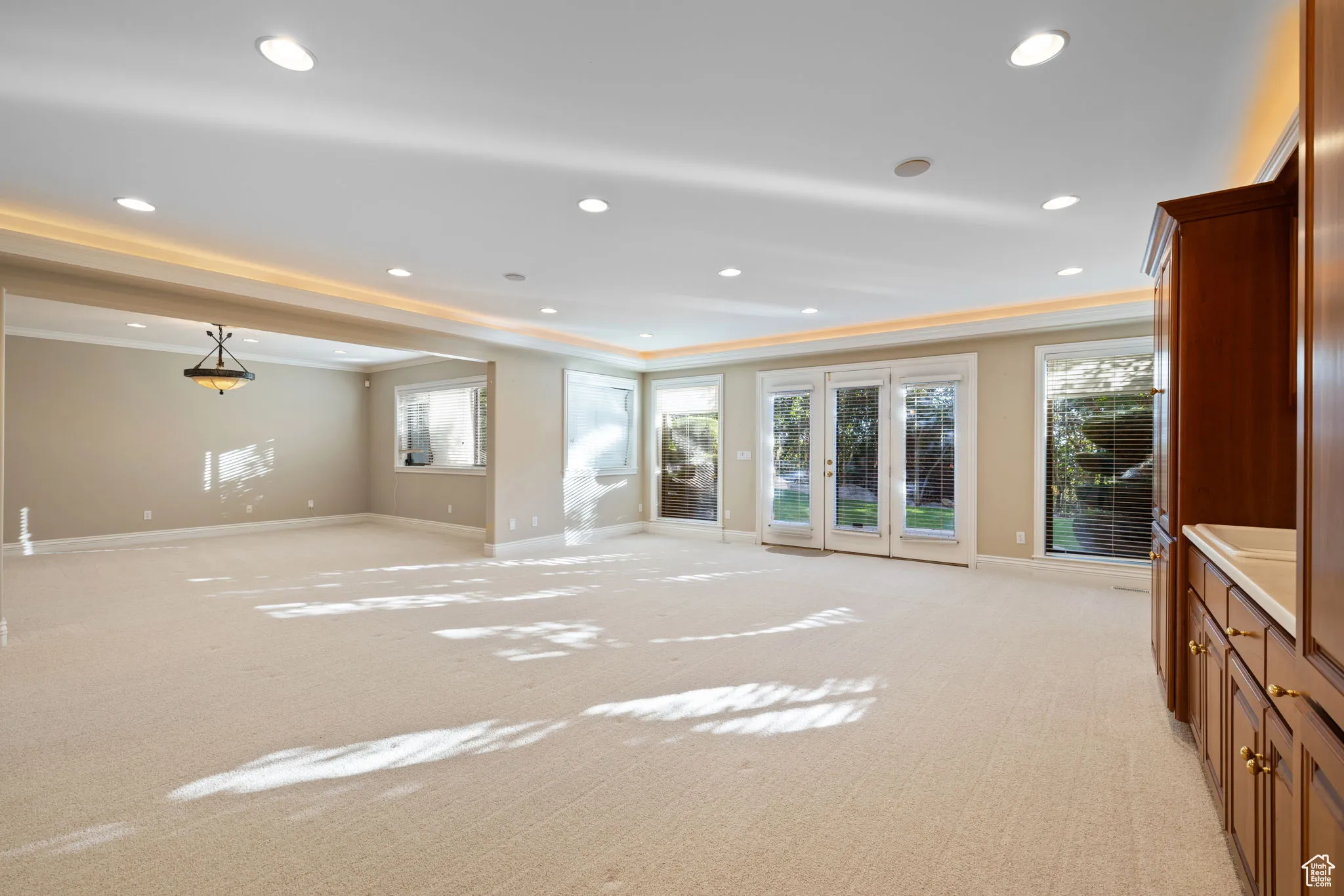 Family room entrance from backyard