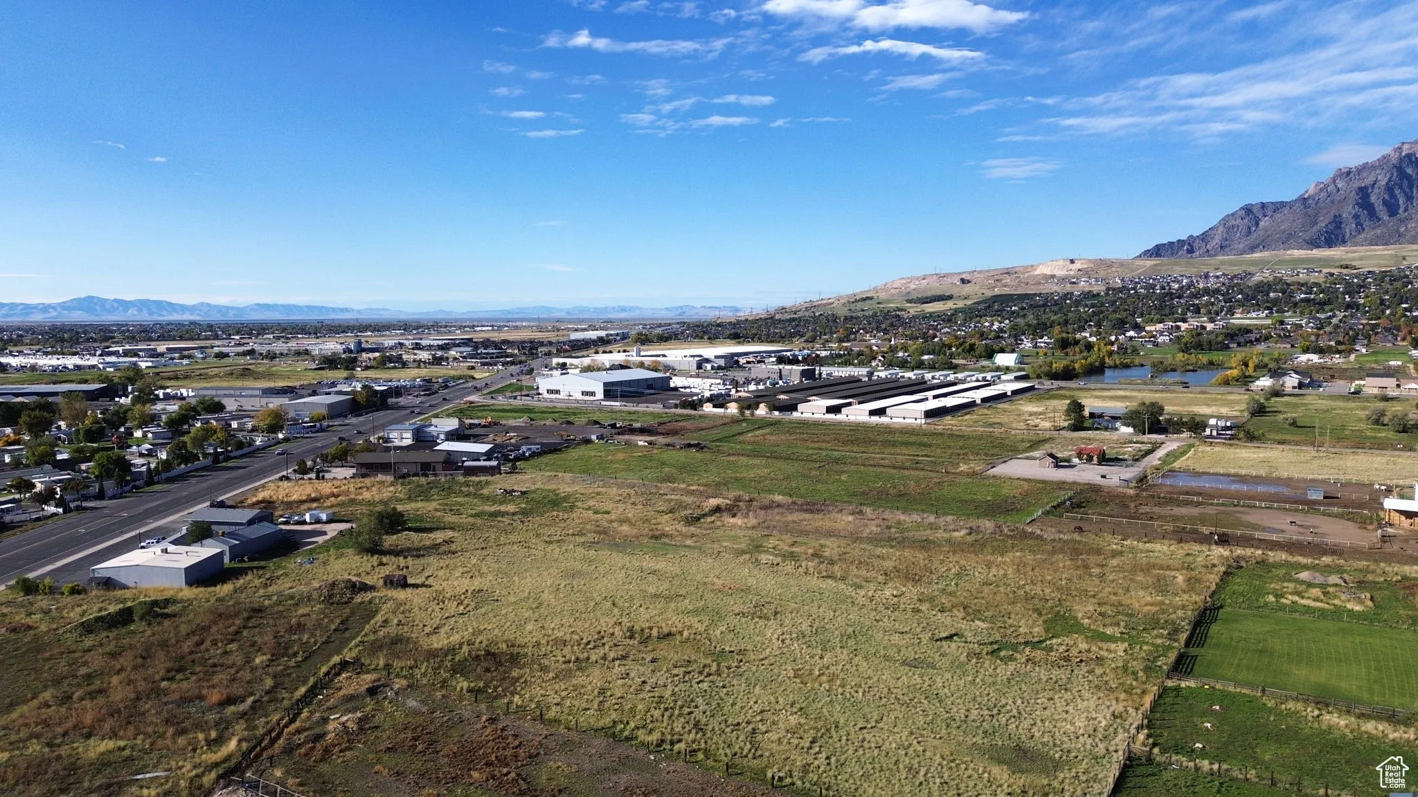 Drone / aerial view of mountains