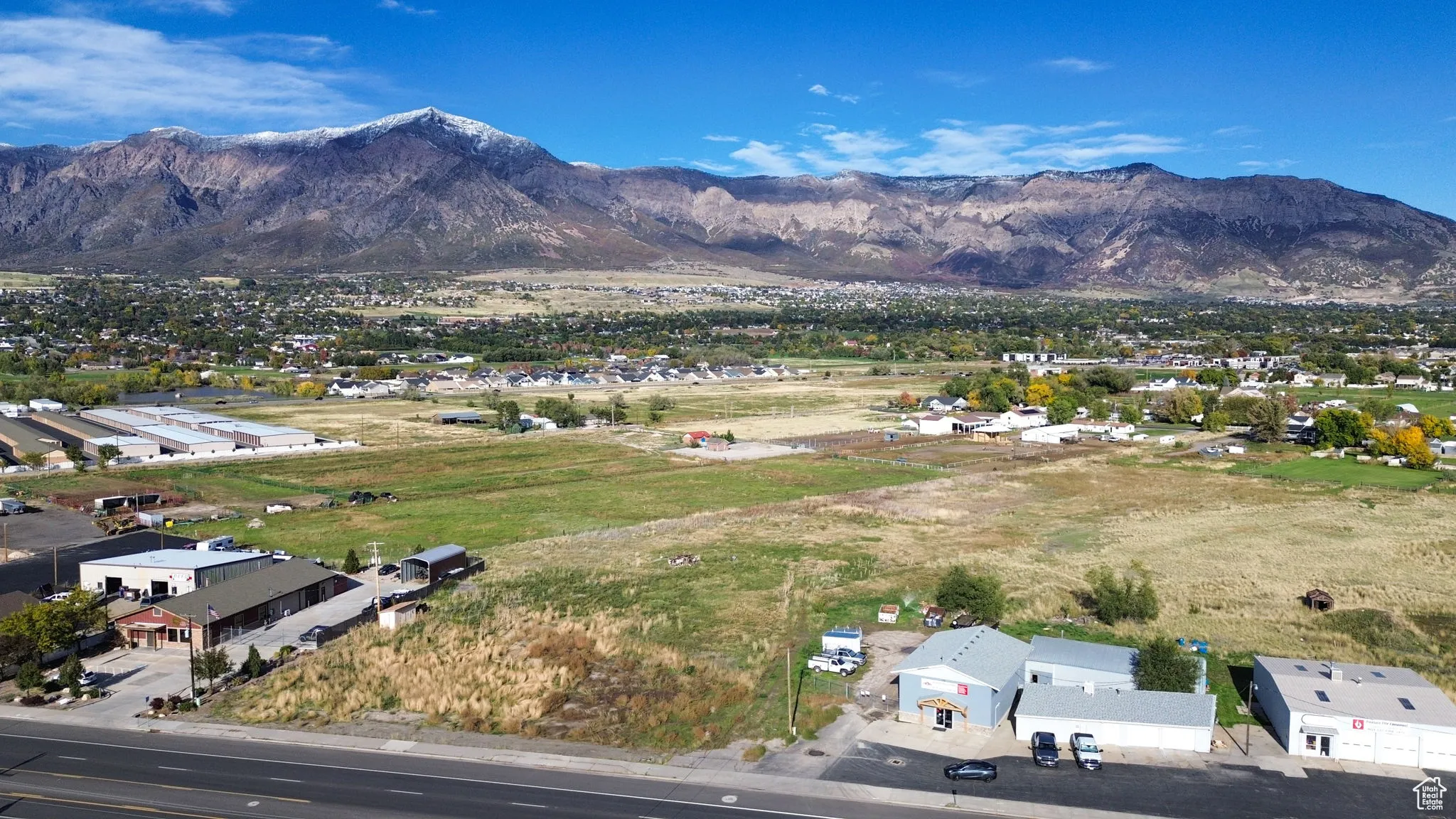 Bird's eye view of mountains