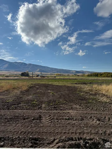 View of mountain background with rural landscape