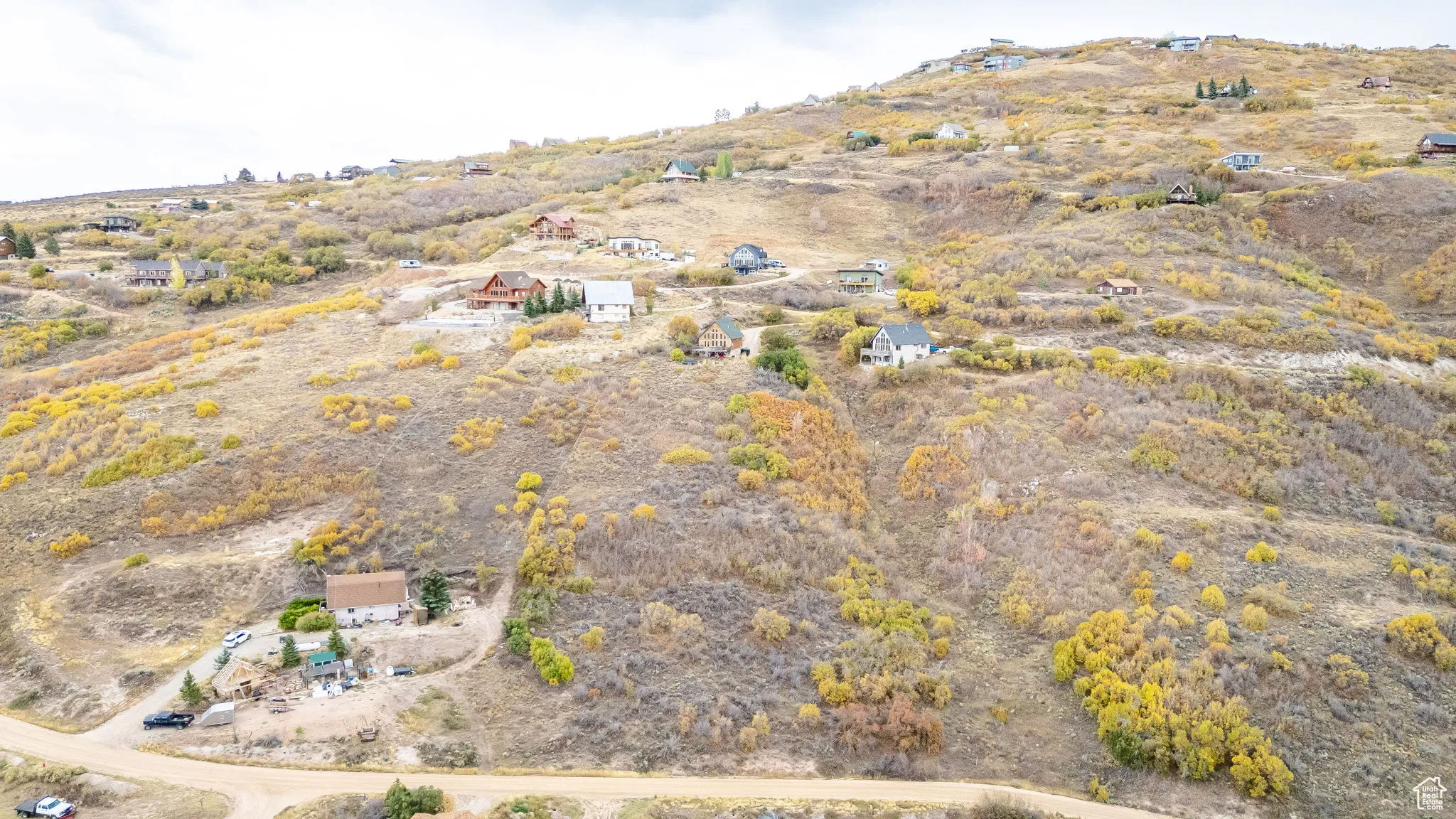 Aerial overview of property's location