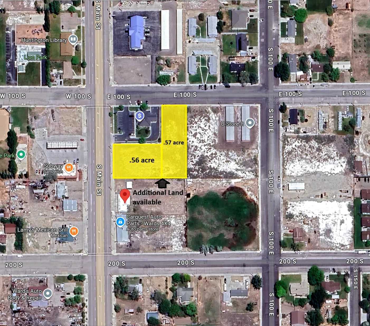 Aerial overview of property's location