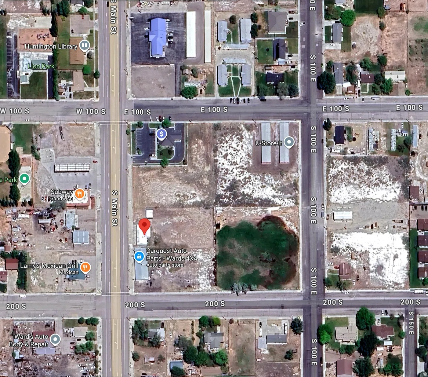 Aerial overview of property's location