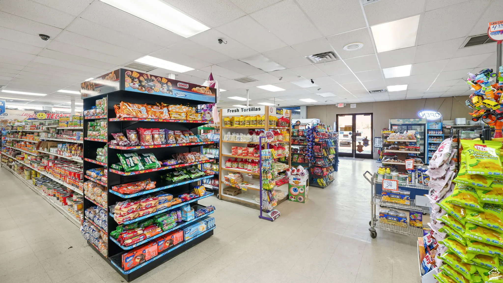 Misc room featuring a paneled ceiling
