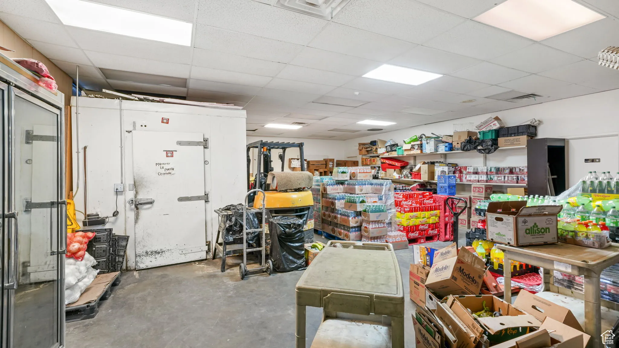 Misc room with a drop ceiling