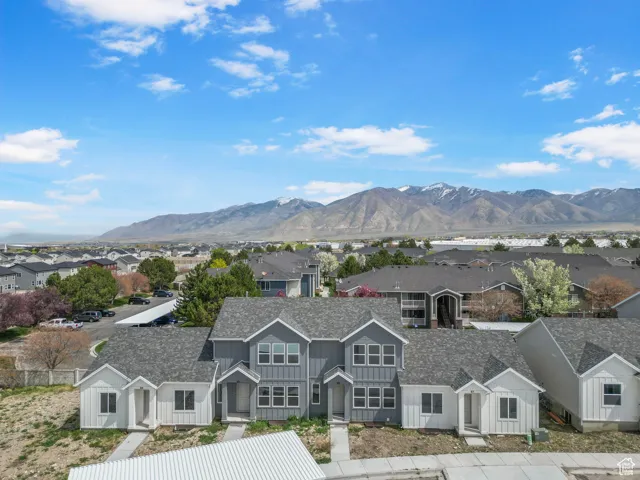 Mountain view with nearby suburban area