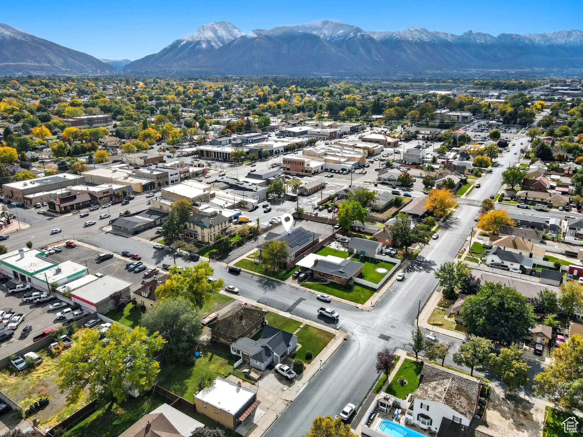 Aerial view of mountains