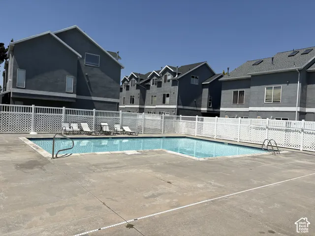 Outdoor community swimming pool.