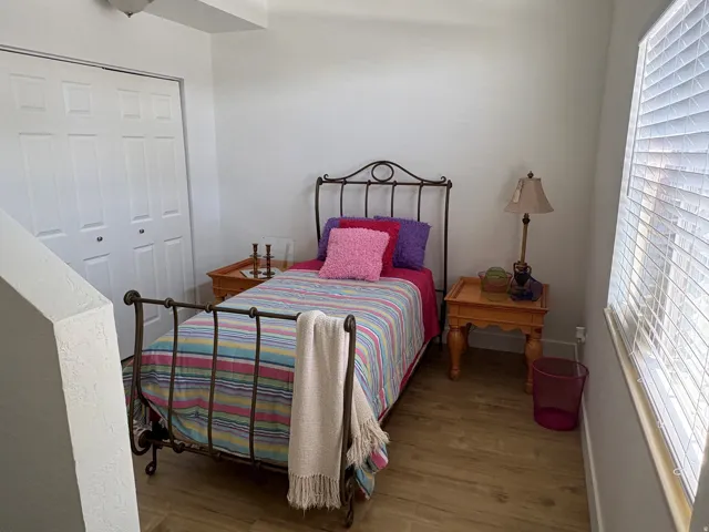 Comfortable bedroom with great light.