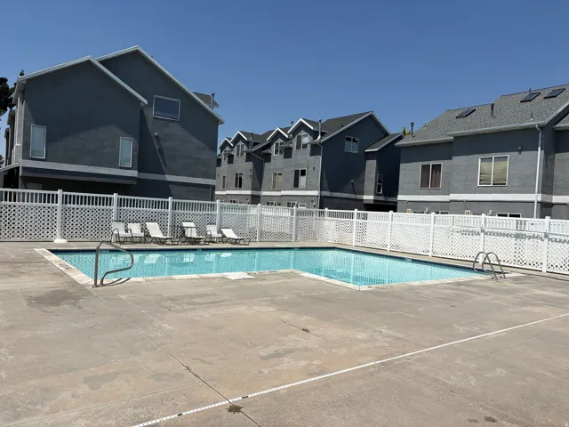 Outdoor community swimming pool.