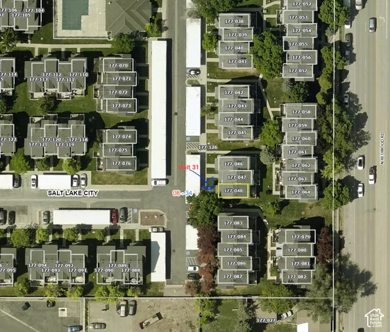 Aerial Map. Displaying the property/unit location.
