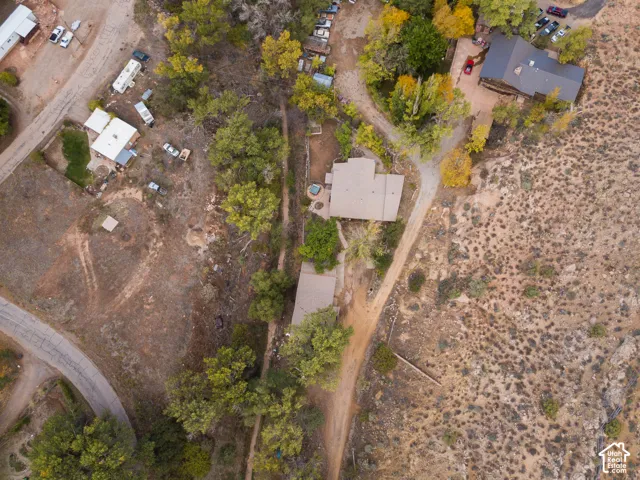 Aerial overview of property's location