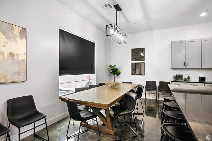 Dining area featuring baseboards