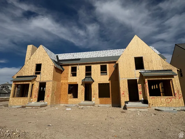 View of unfinished property