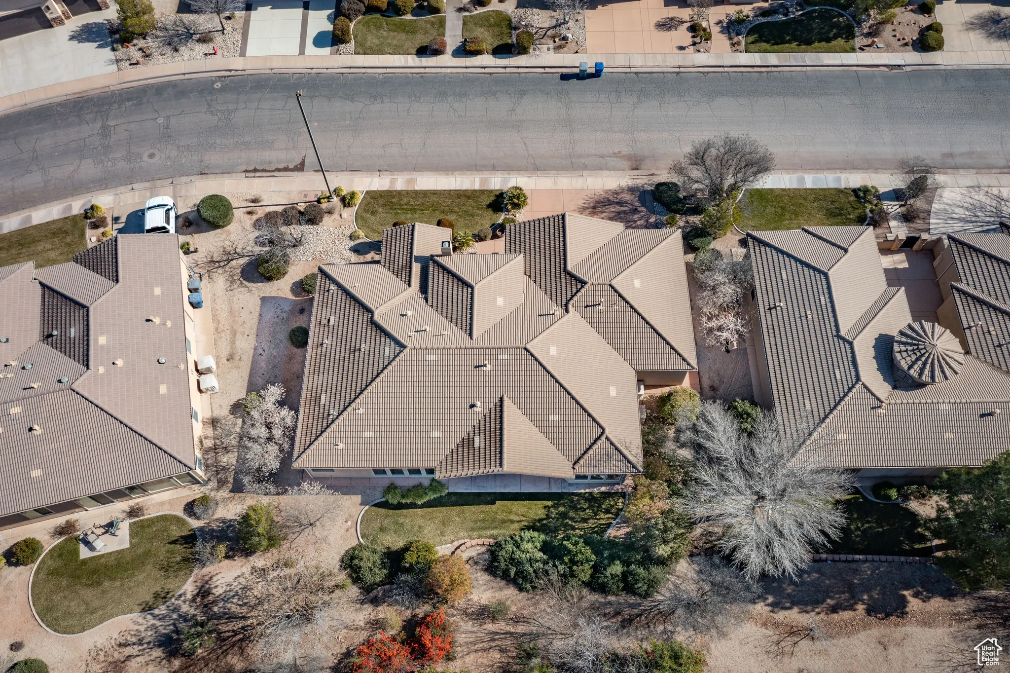 Aerial overview of property's location