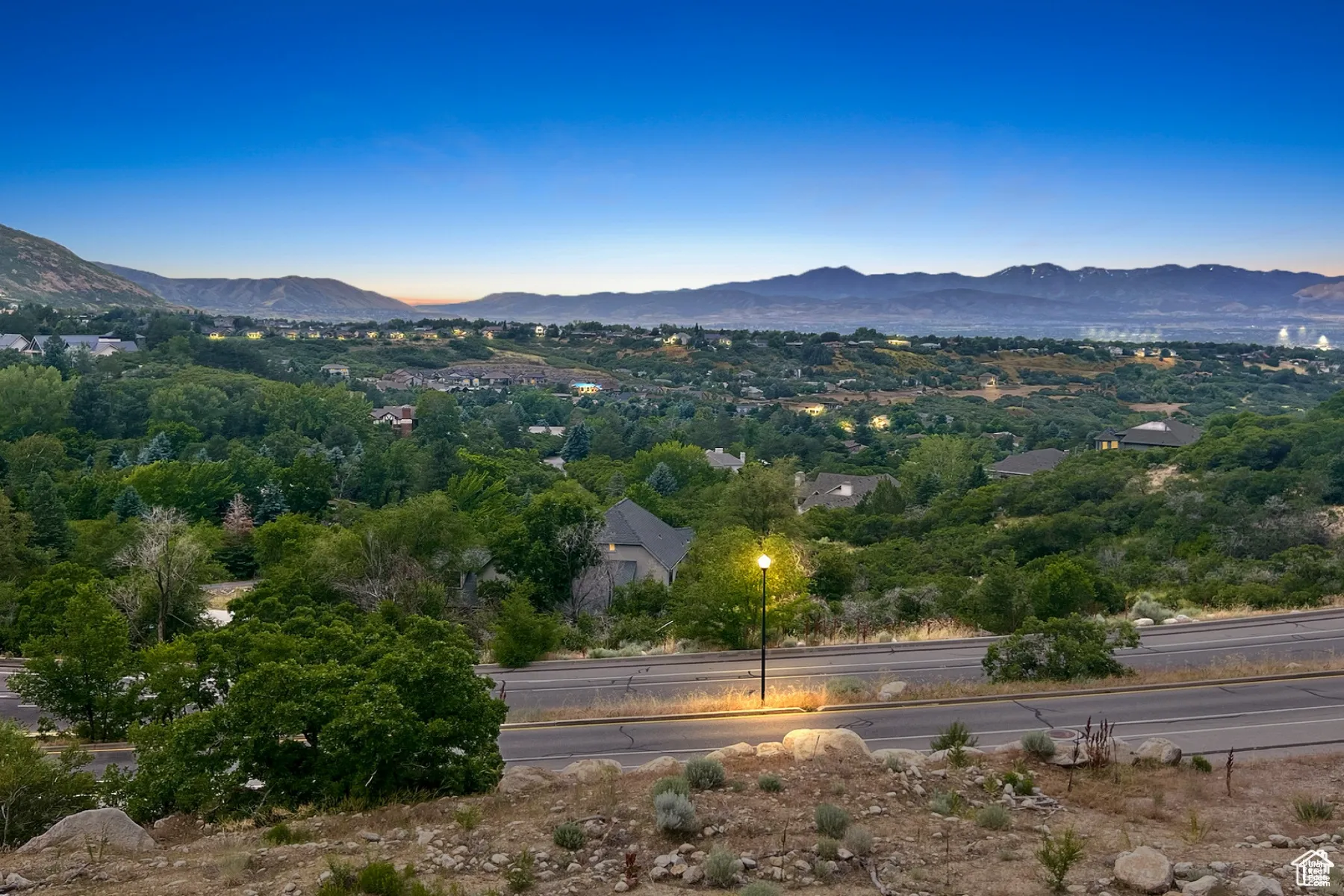 View of mountain background