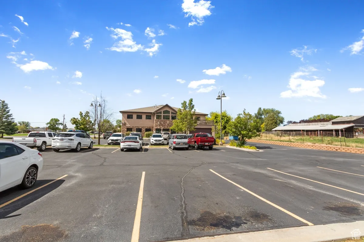 View of uncovered parking lot