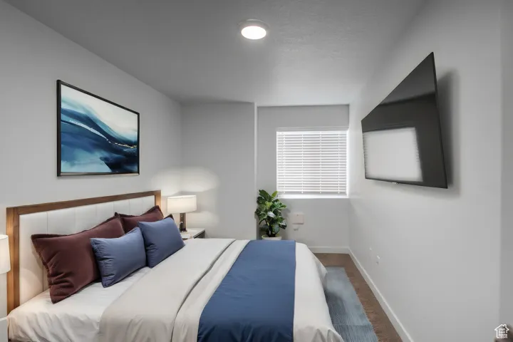 Carpeted bedroom