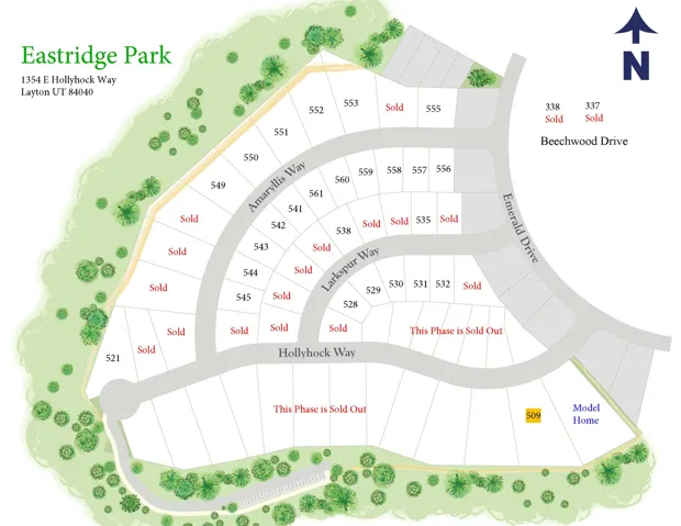 Map of parcels