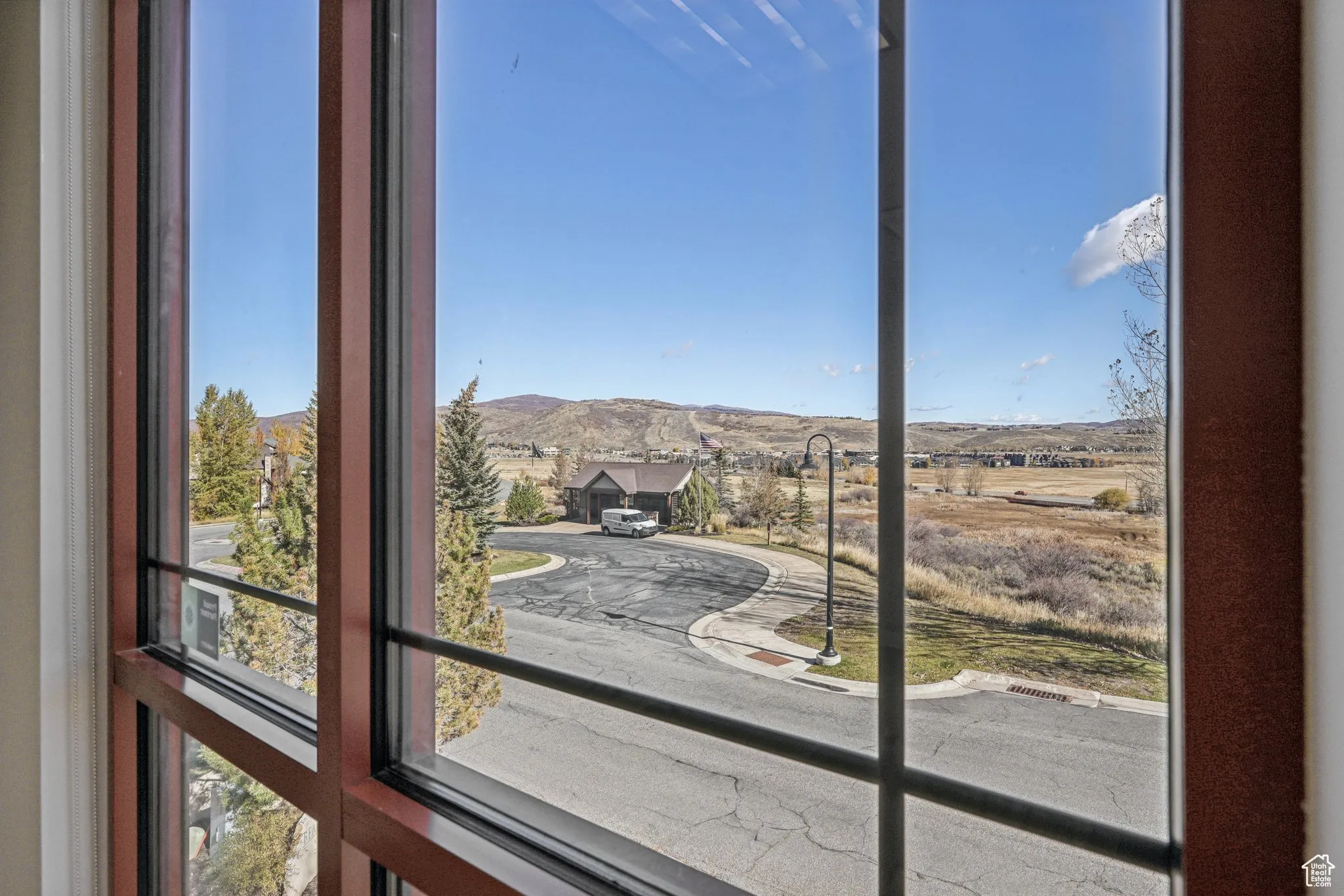 Detailed view of a mountain backdrop