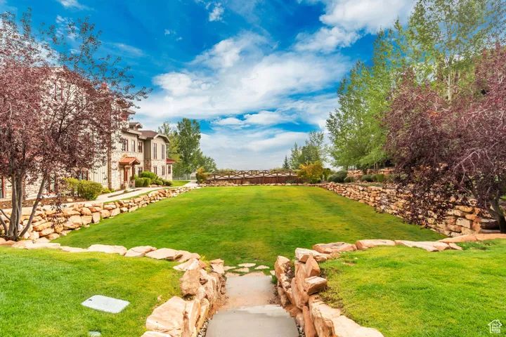 View of green lawn