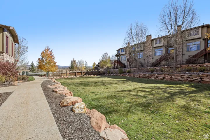 View of property's community featuring stairway