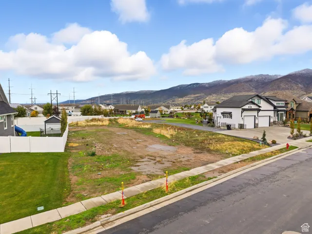 Mountain view with nearby suburban area