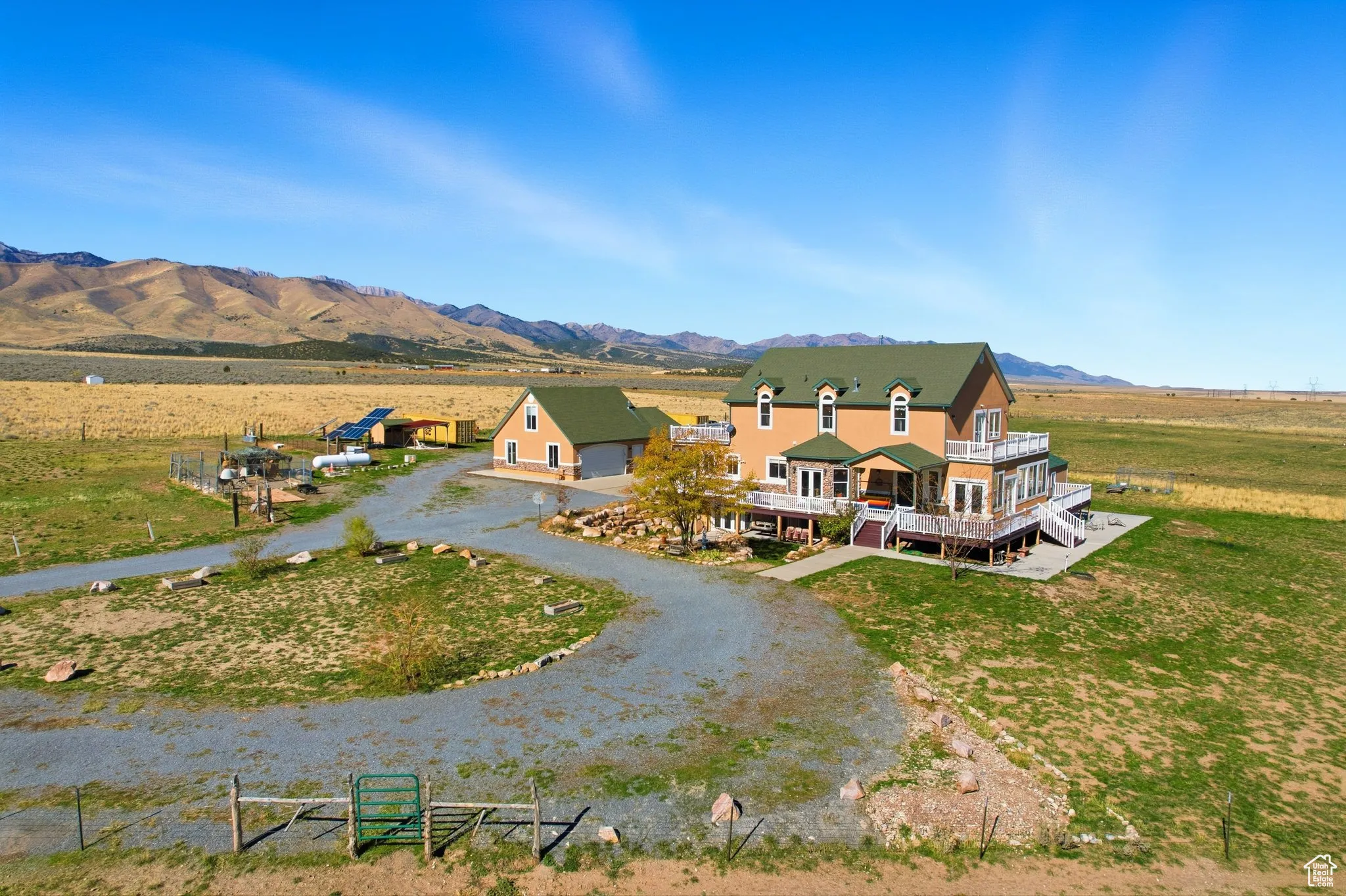 View of rural area featuring a mountainous background. View towards the north west.