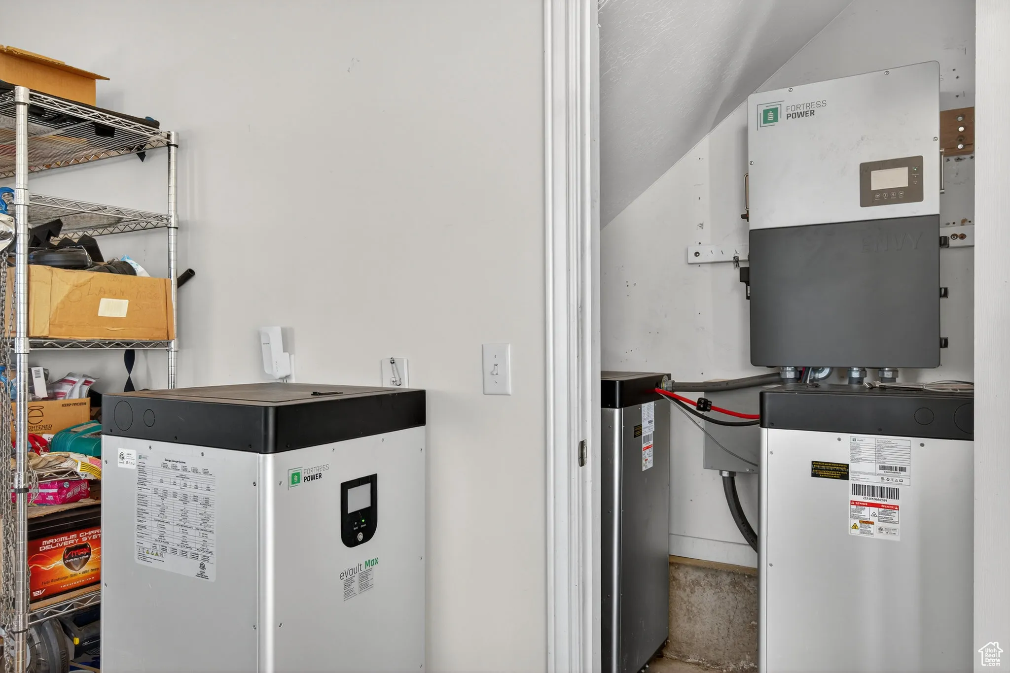 View of Solar batteries.