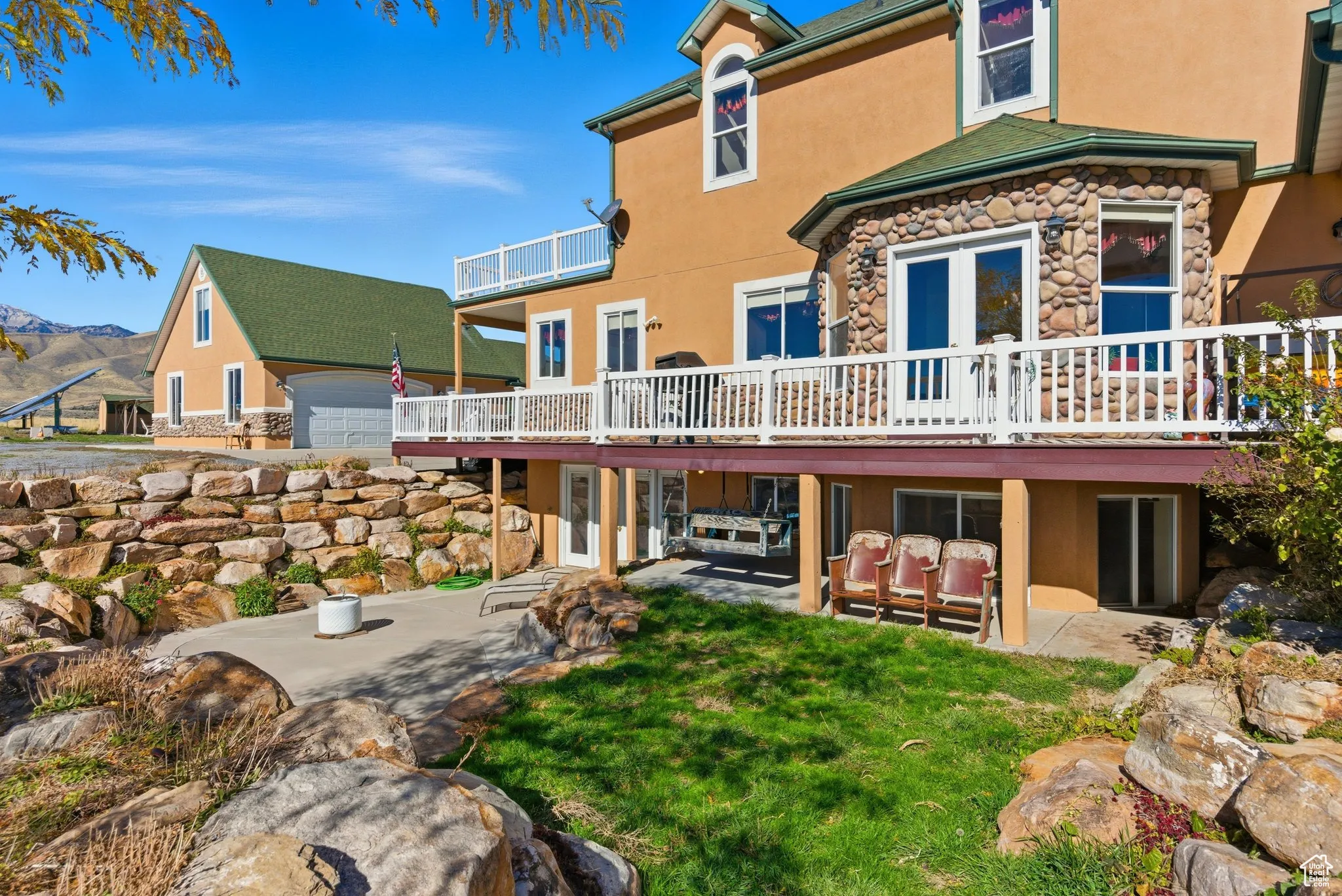 Patio area, south side of home.