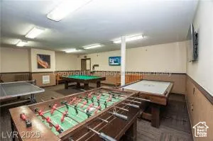 Playroom featuring pool table