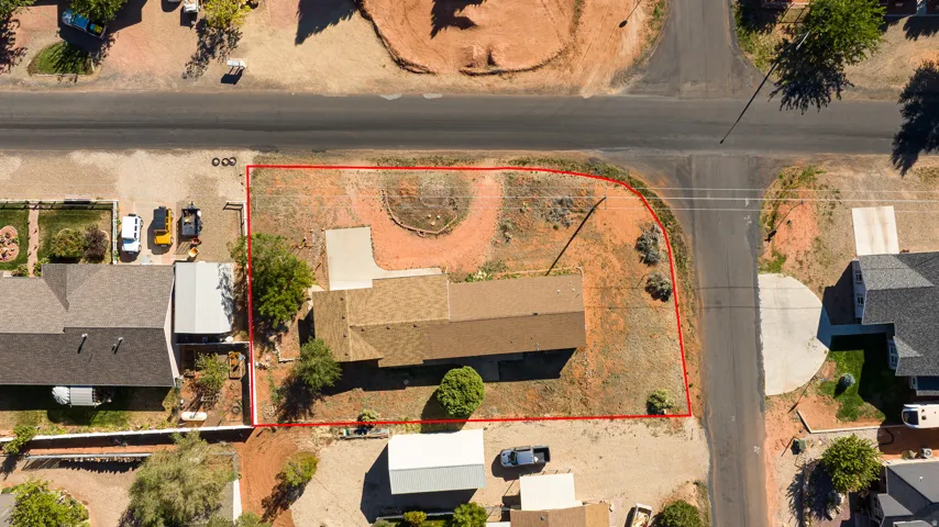 View of property location featuring property boundaries highlighted in red
