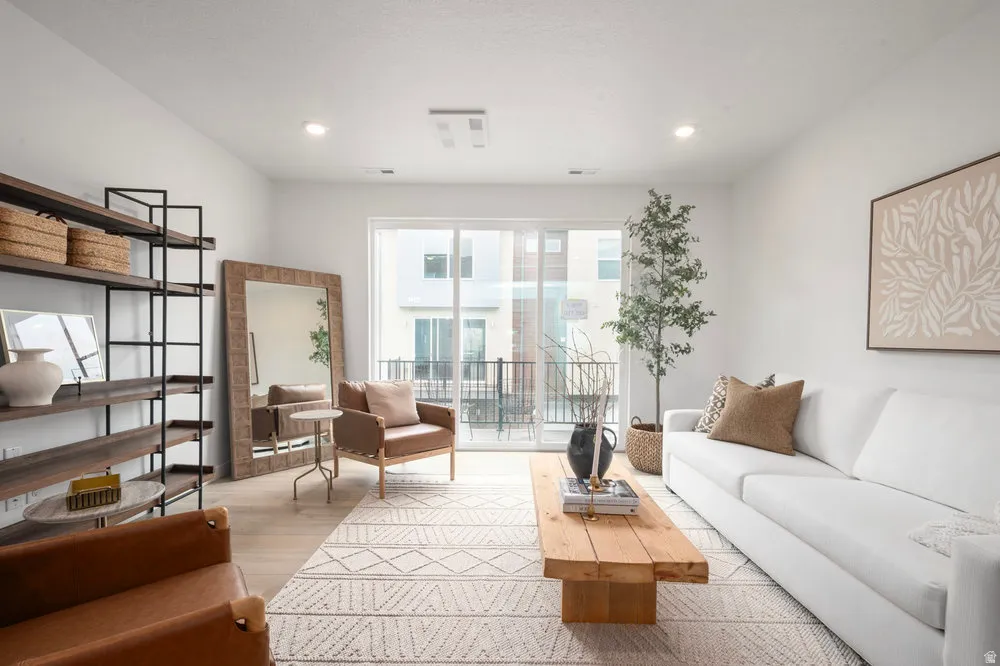 The heart of the home with large windows, great flow, and a vibe that's both relaxing and stylish.