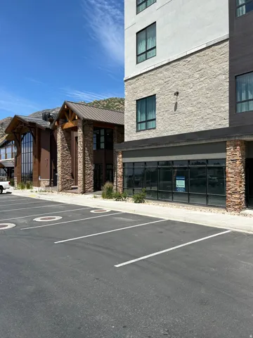 View of uncovered parking lot