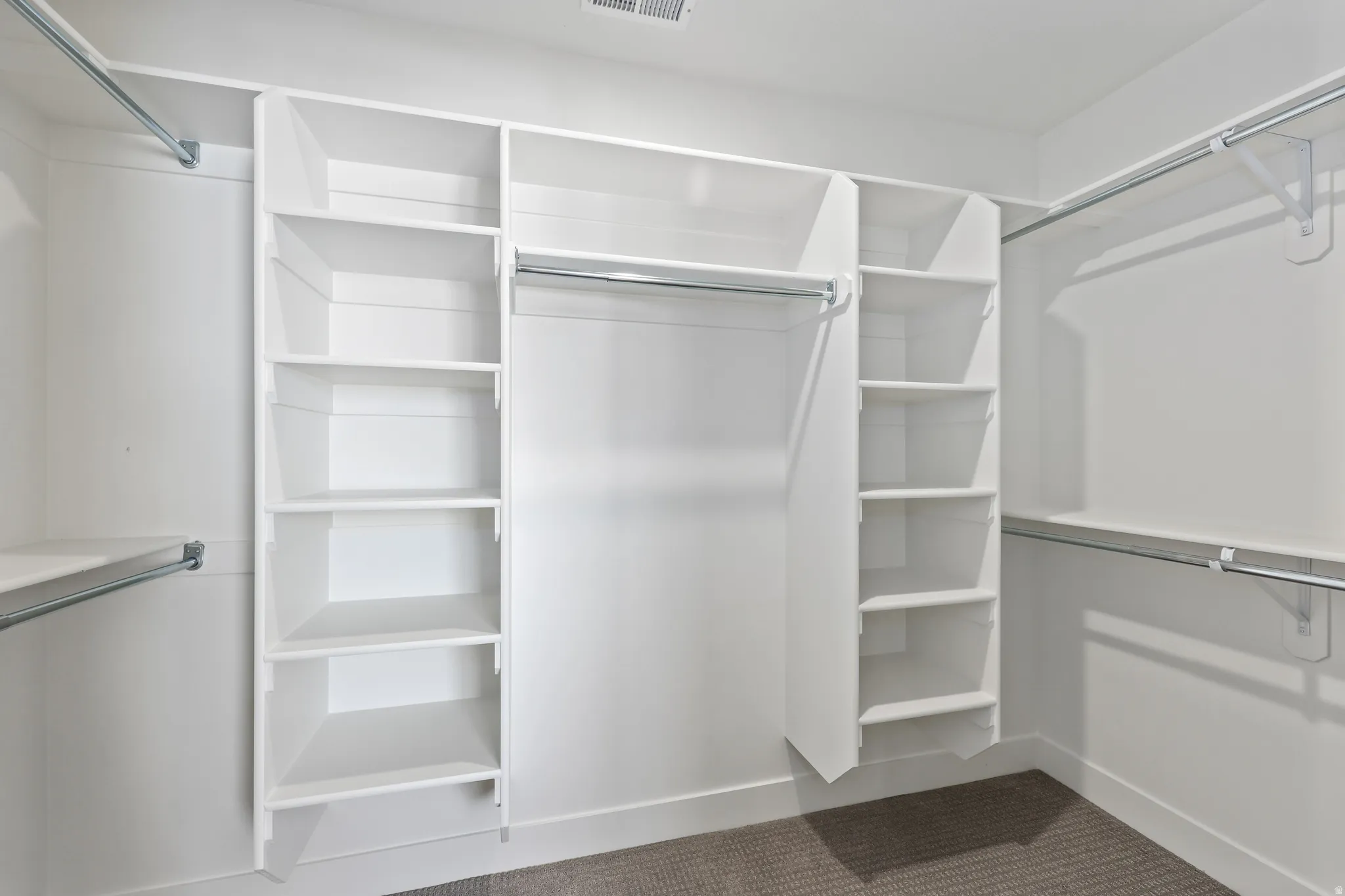 Spacious closet featuring carpet floors