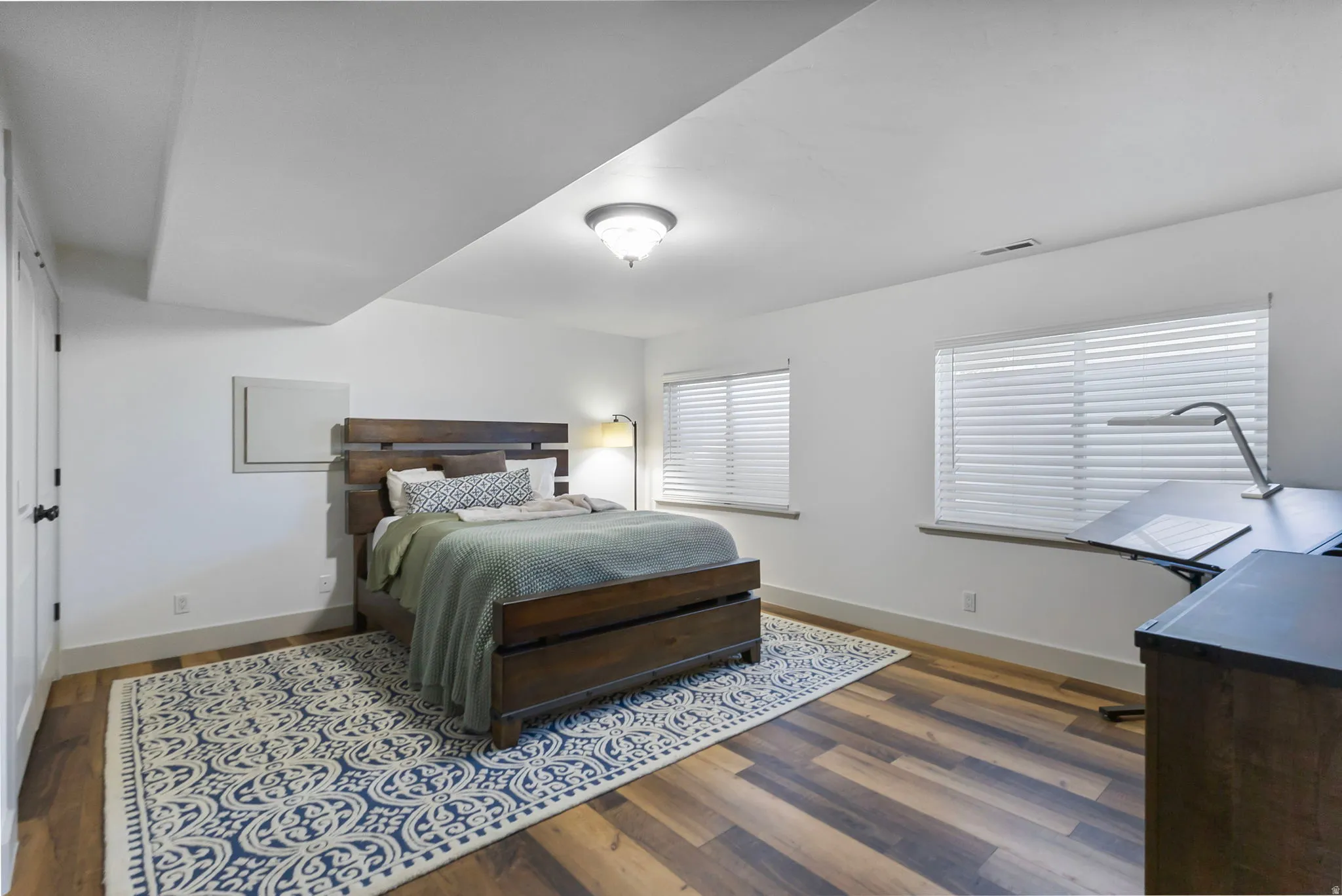 Basement bedroom.