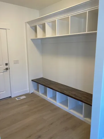 Mudroom with storage
