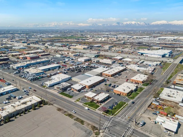 Bird's eye view of industrial structures
