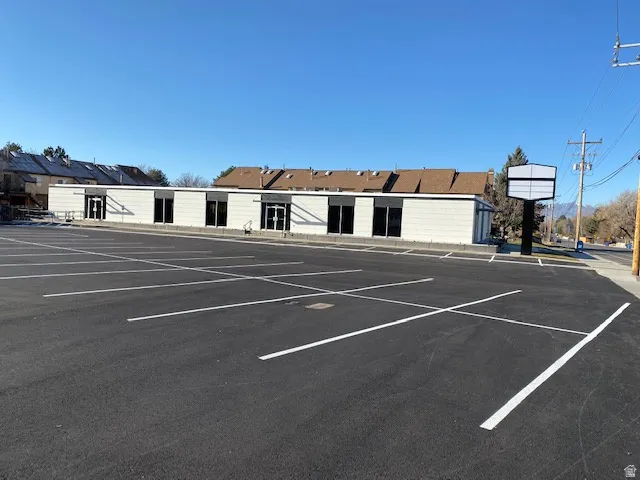 View of uncovered parking lot