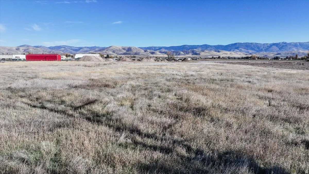 Mountain view with rural landscape