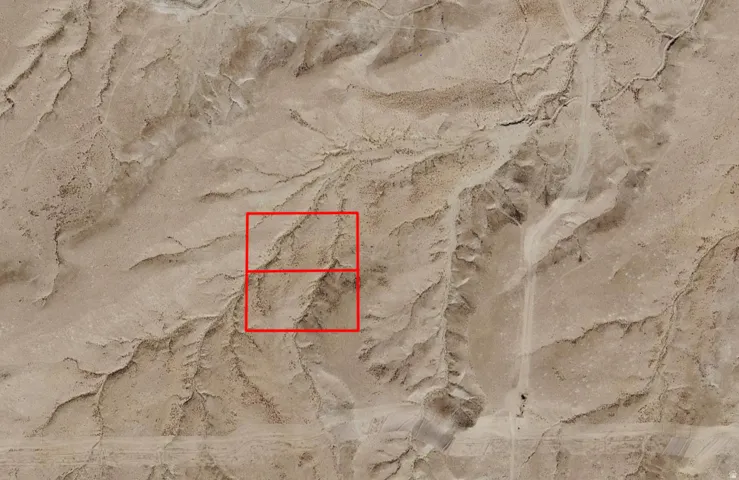 Aerial Property Map. Indicating the boundaries of the property within a larger geographical context