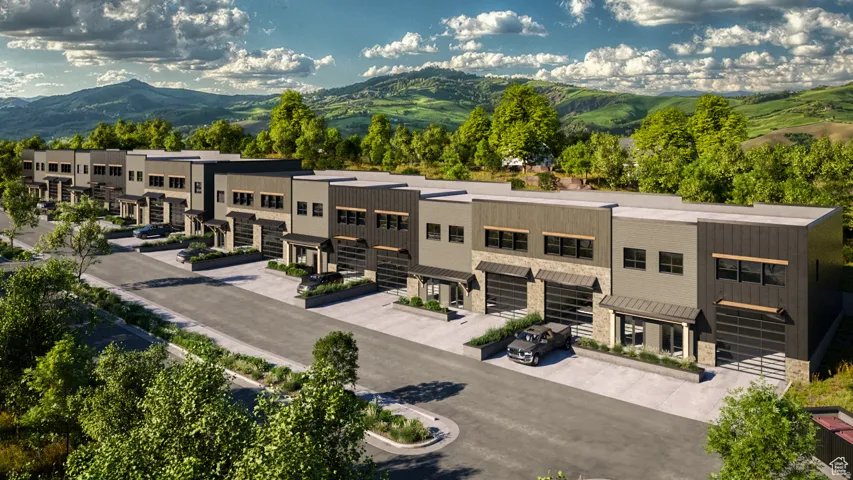 Drone / aerial view of mountains